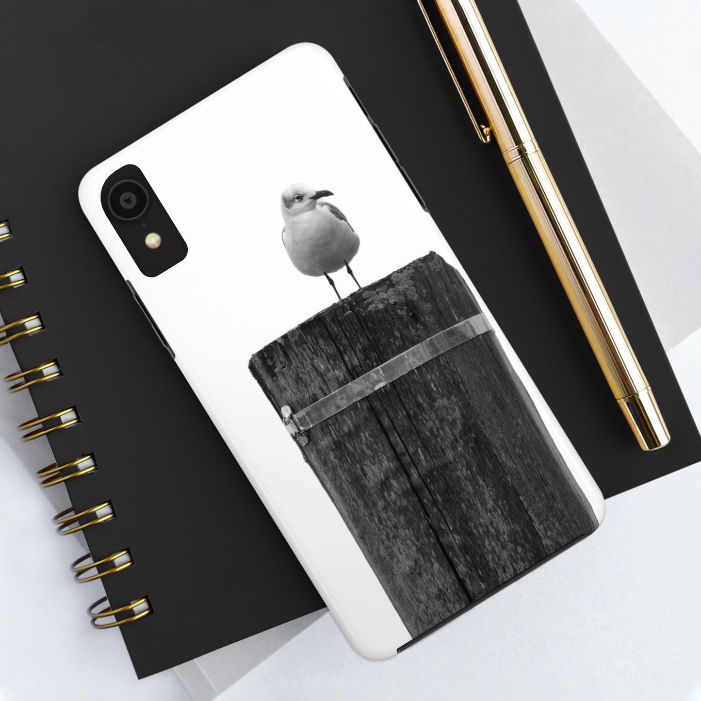 Gull on a Post Tough Phone Cases, Case-Mate