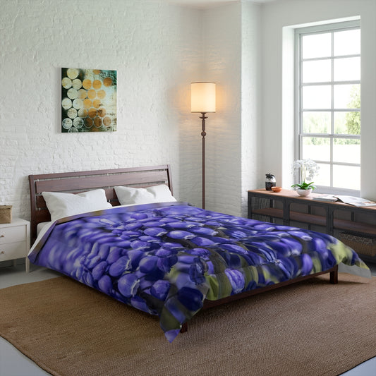 Blue Grape Hyacinth Comforter