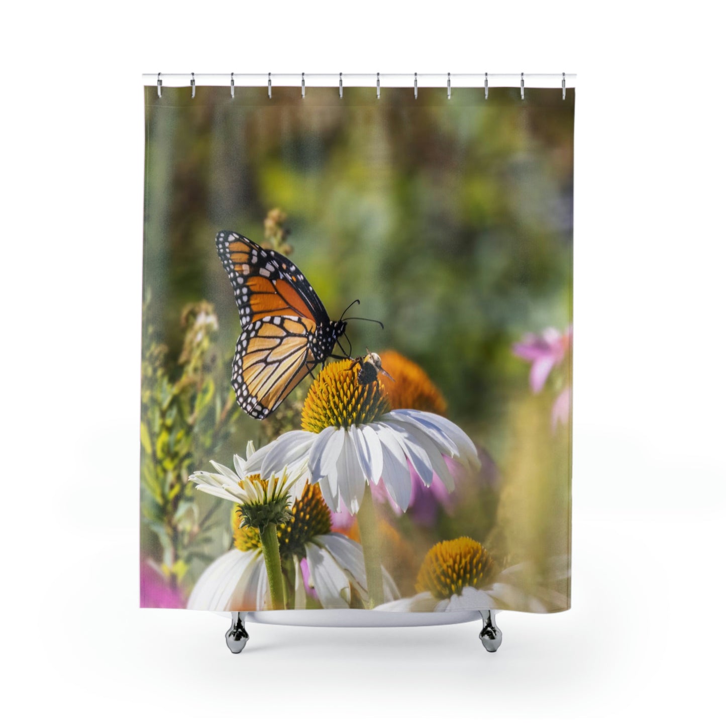 Pollinator Party Shower Curtain