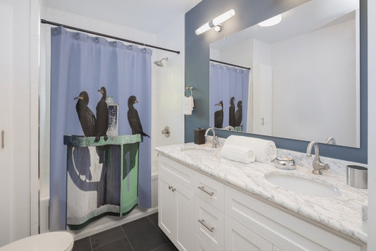 Cormorant Shower Curtain