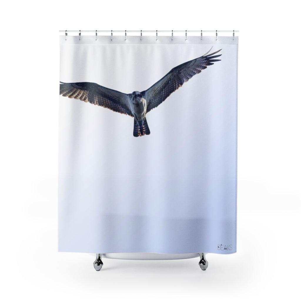 Aerialist Osprey Shower Curtain - Cool