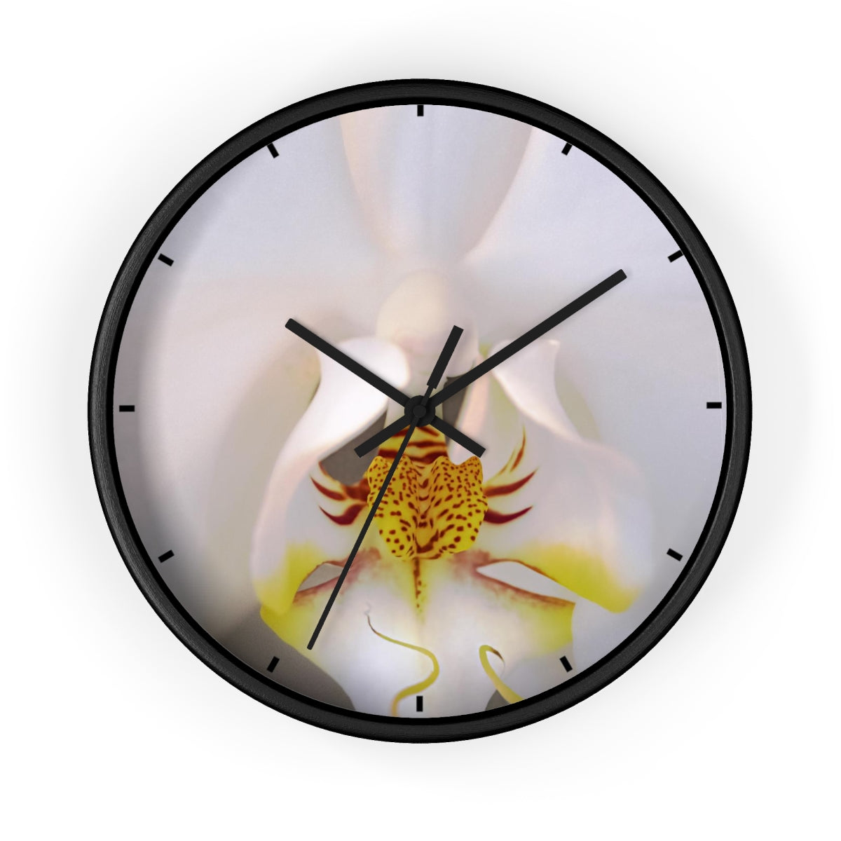 Orchid Wall Clock