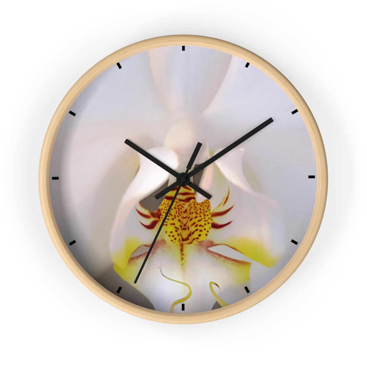 Orchid Wall Clock