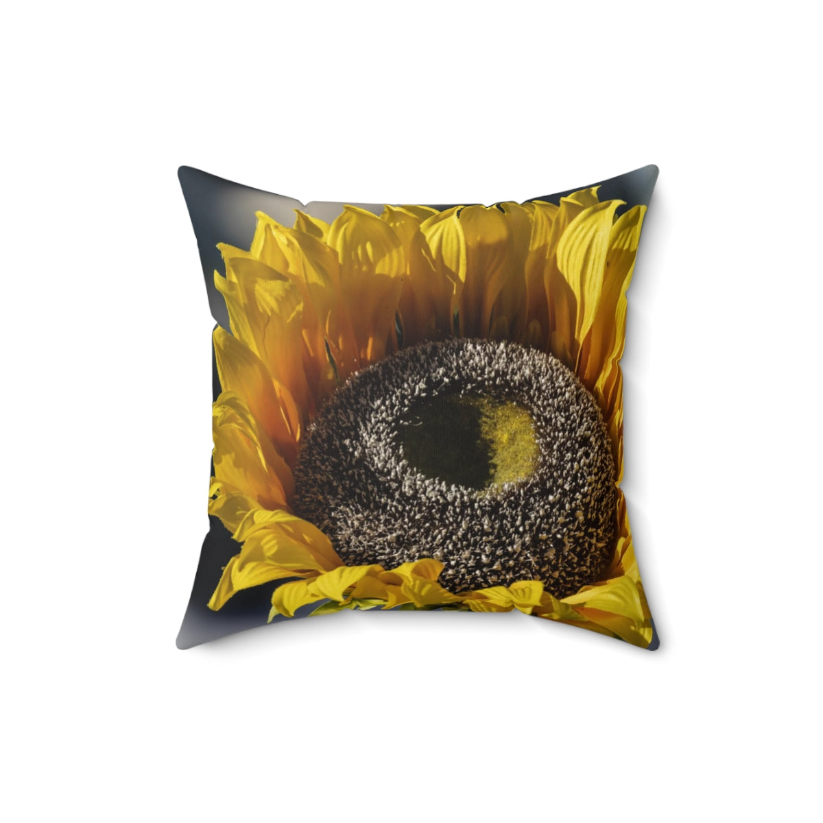 Sunflower Faux Suede Pillow