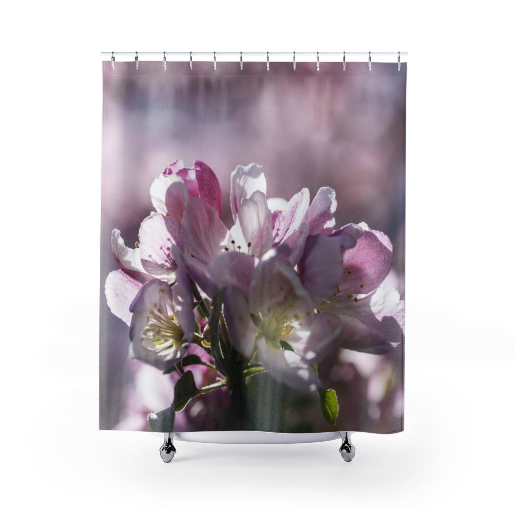 Pink Flowering Tree Shower Curtain