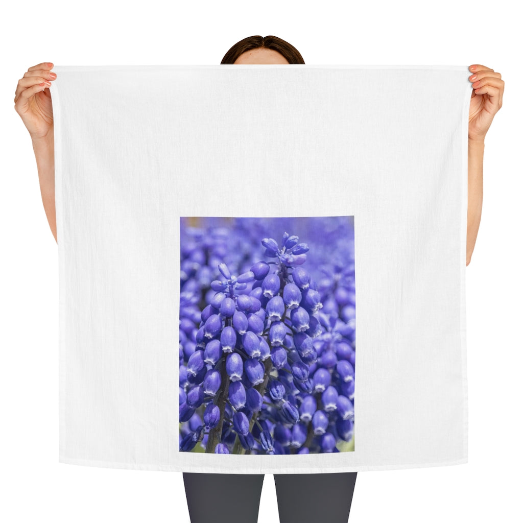 Blue Grape Hyacinth Tea Towel