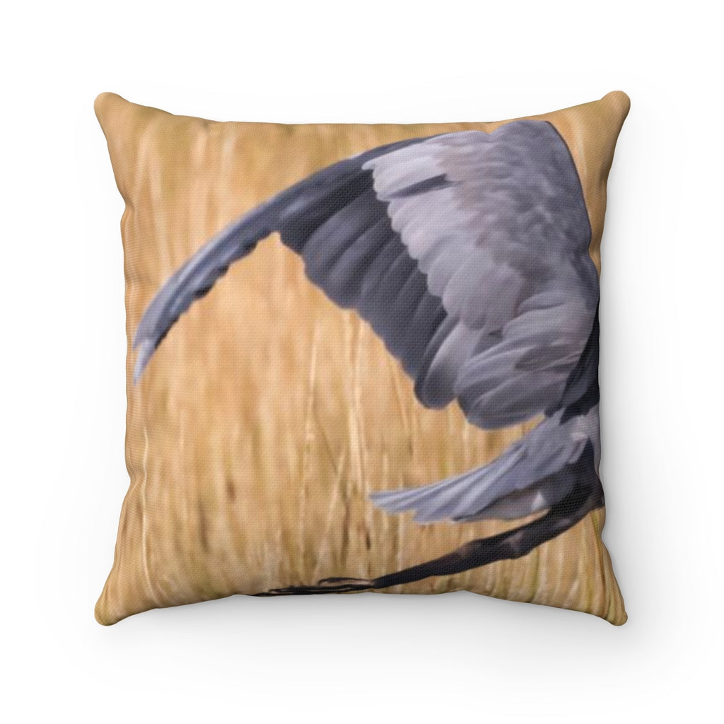 Blue Heron Beefy Throw Pillow