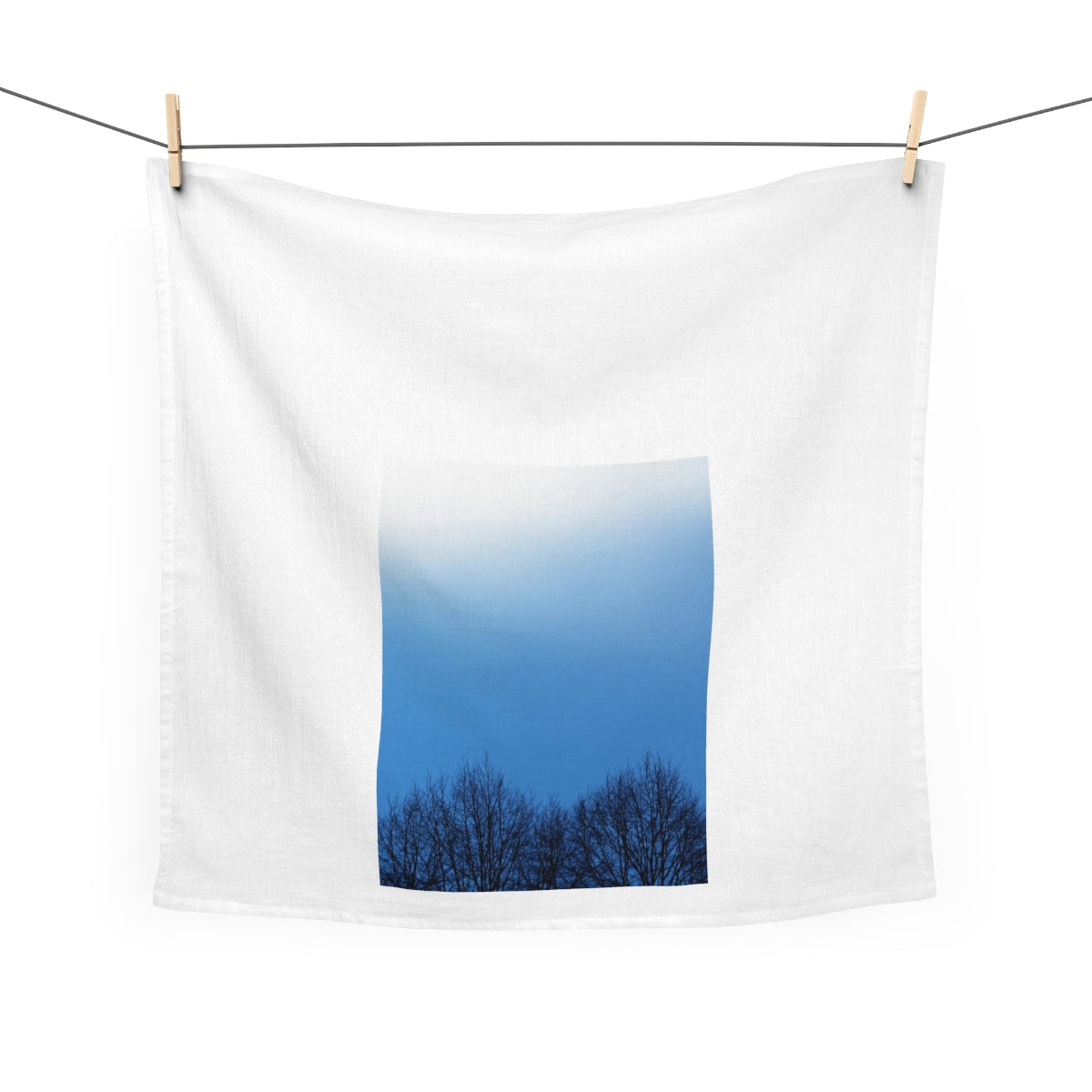 Winter Treetops Tea Towel-cool