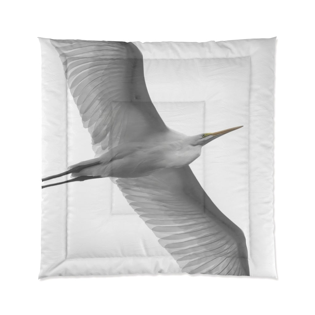 Elegant Egret Comforter