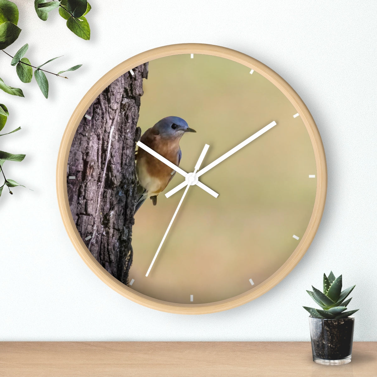 Bluebird of Happiness Wall clock