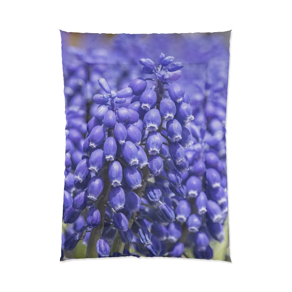 Blue Grape Hyacinth Comforter