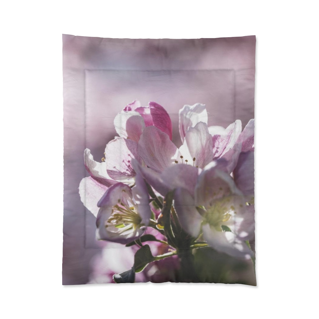 Pink Flowering Tree Comforter