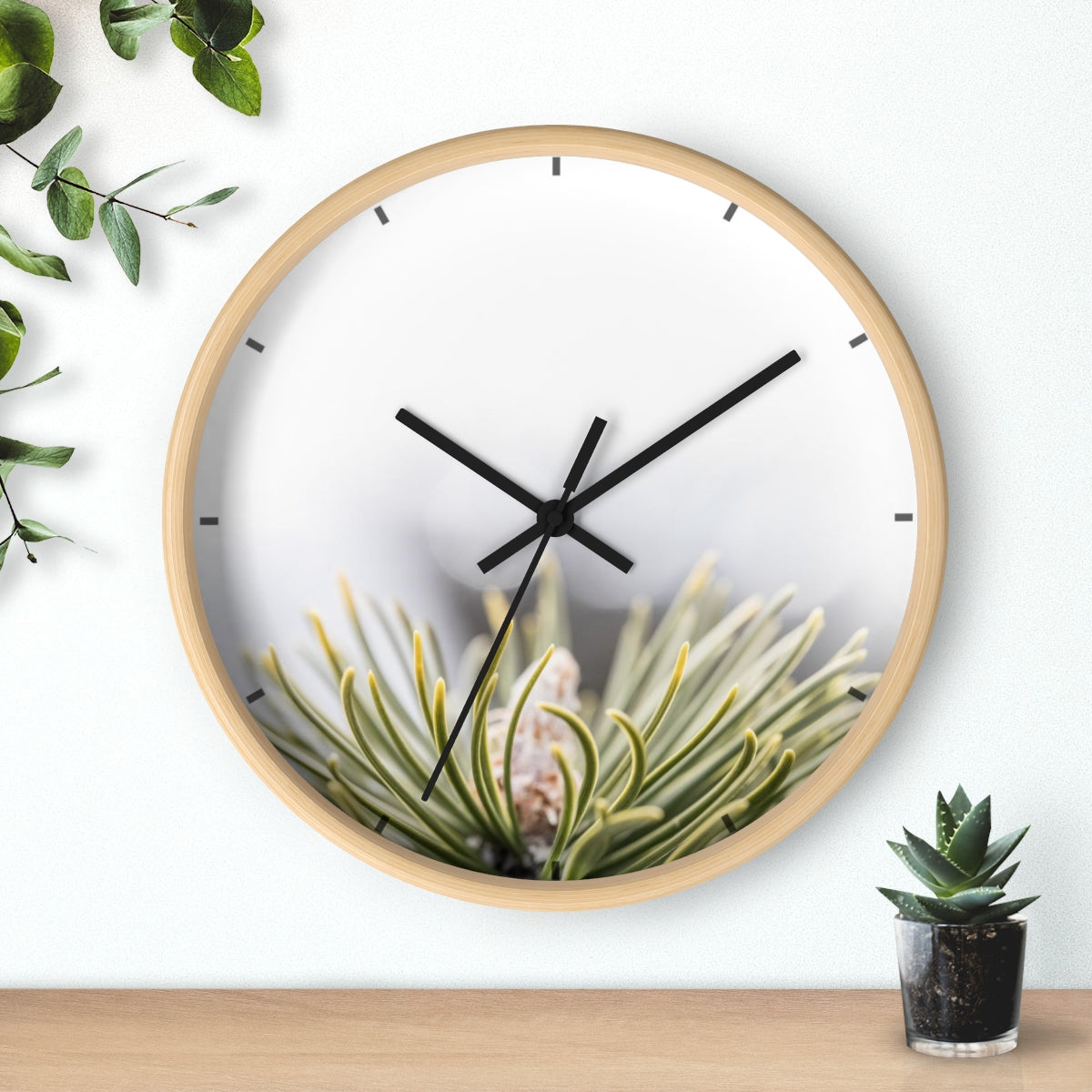 Evergreen Bud Wall clock